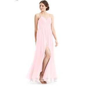 Azazie Cora Blushing Pink Bridesmaid Dress